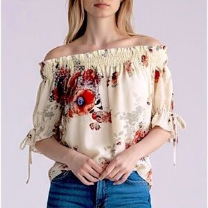 Timing Off Shoulder Floral Top (28)